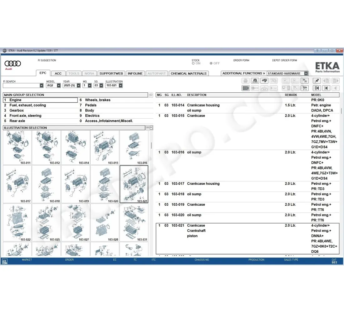 Etka online vw parts cheap